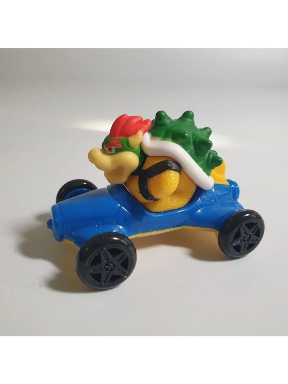 Super Mario Kart Bowser McDonalds 2022 Toy Collectible Blue Car With Stickers